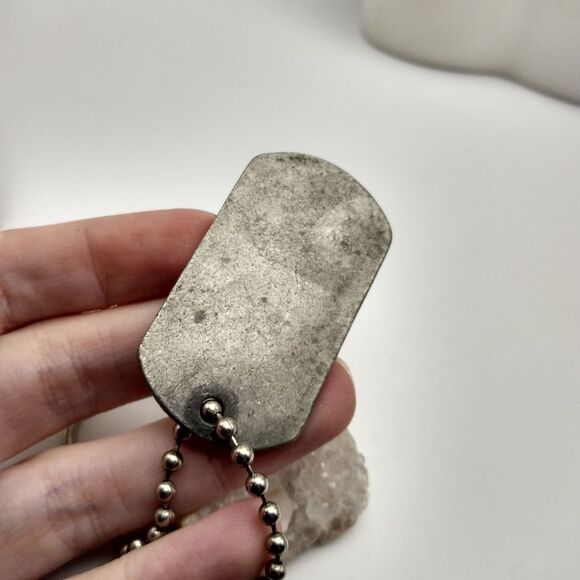 Vintage dog tag old navy keychain - Picture 3 of 3